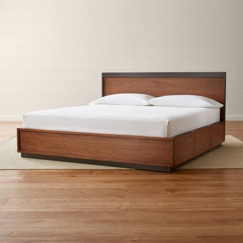 Cama Linea II Natural Queen | Camas | Crate & Barrell - crateandbarrelmx