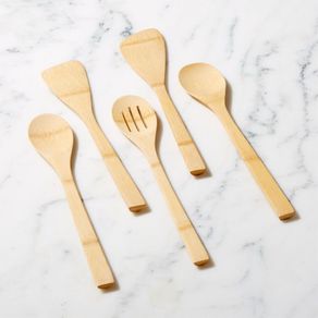 

Set de 5 Piezas de Utensilios de Bambú Orgánico