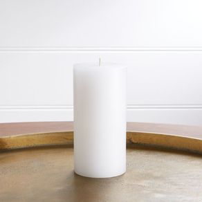 

Vela Pilar Blanca de 7.6 x 15 cm
