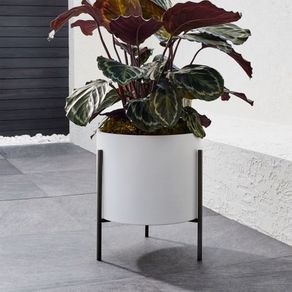 

Maceta con Soporte Dundee Blanca