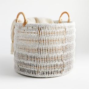 

Canasta de Ratán Blanca