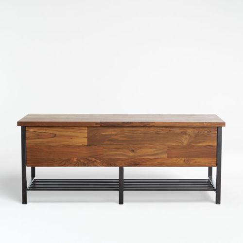Teca-Storage-Trunk-Bench-Crate-and-Barrel